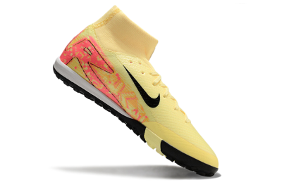 Nike Air Zoom Mercurial Superfly 10 Elite TF High-Tops Soccer Shoes - Yellow/Pink/Black