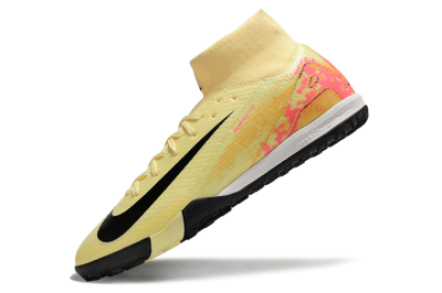 Nike Air Zoom Mercurial Superfly 10 Elite TF High-Tops Soccer Shoes - Yellow/Pink/Black