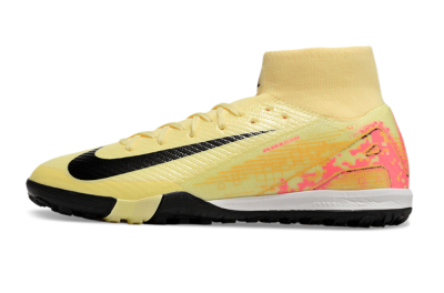 Nike Air Zoom Mercurial Superfly 10 Elite TF High-Tops Soccer Shoes - Yellow/Pink/Black