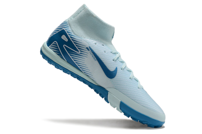 Nike Air Zoom Mercurial Superfly 10 Elite TF High-Tops Soccer Shoes - Jade/Blue/White