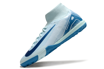 Nike Air Zoom Mercurial Superfly 10 Elite TF High-Tops Soccer Shoes - Jade/Blue/White