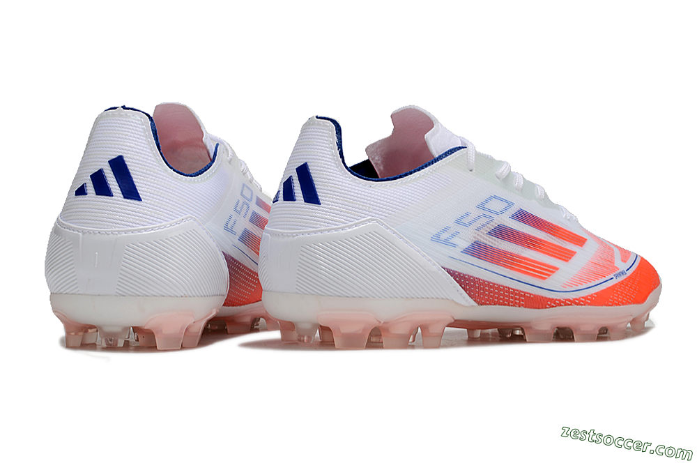 Adidas F50 Elite AG Low-Tops Soccer Cleats - White/Red/Blue 6