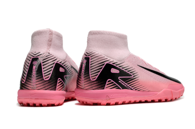 Nike Air Zoom Mercurial Superfly 10 Elite TF High-Tops Soccer Shoes - Pink/Black
