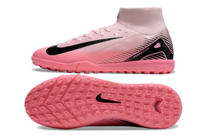 Nike Air Zoom Mercurial Superfly 10 Elite TF High-Tops Soccer Shoes - Pink/Black