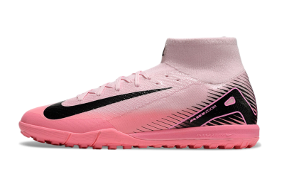 Nike Air Zoom Mercurial Superfly 10 Elite TF High-Tops Soccer Shoes - Pink/Black