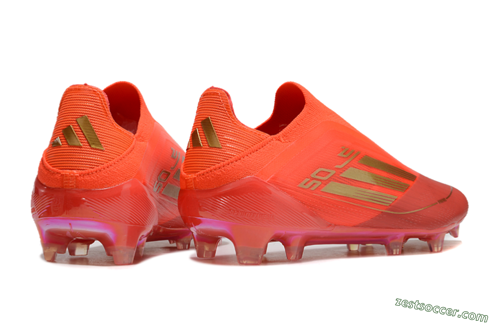 Adidas F50 Elite FG Low-Tops Soccer Cleats - Red/Gold 6