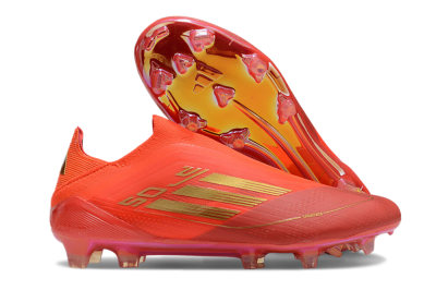 Adidas F50 Elite FG Low-Tops Soccer Cleats - Red/Gold