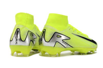 Nike Air Zoom Mercurial Superfly 16 Elite FG High-Tops Soccer Cleats - Yellow/Sliver/Black