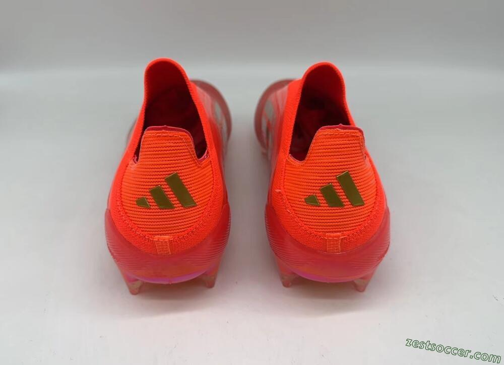 Adidas F50 Elite FG Low-Tops Soccer Cleats - Red/Gold