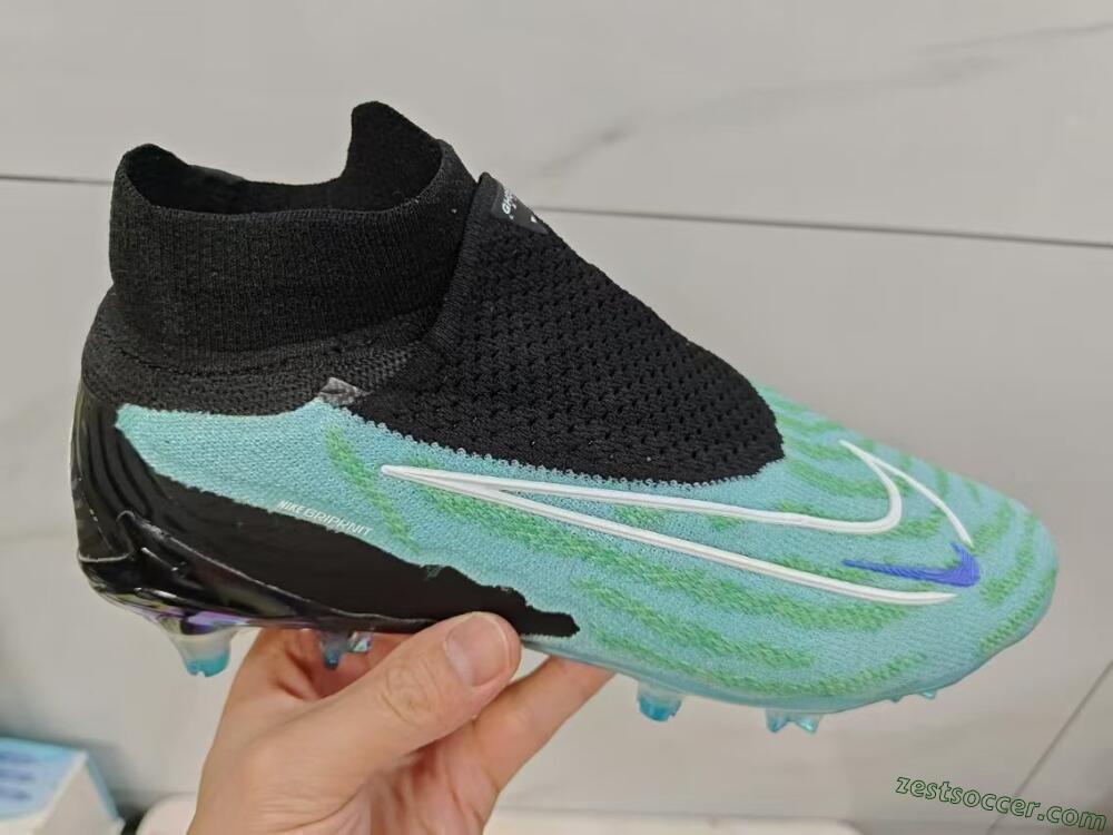 Nike Phantom GX Elite FG High-Tops Soccer Cleats - Blue/Black