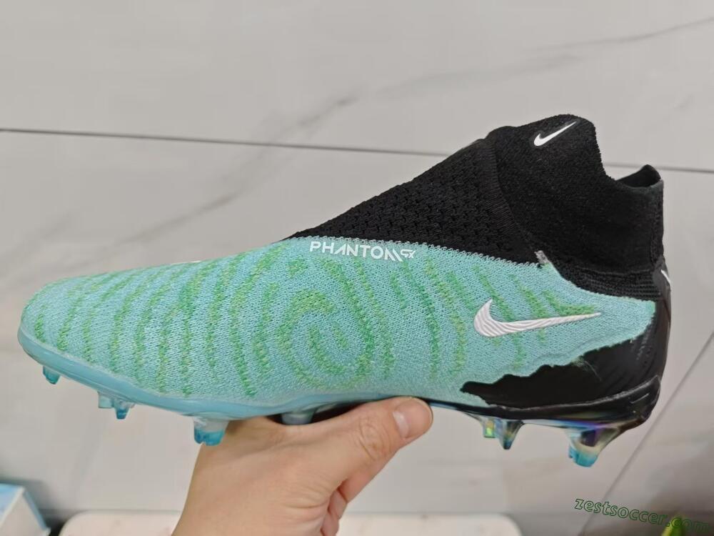 Nike Phantom GX Elite FG High-Tops Soccer Cleats - Blue/Black