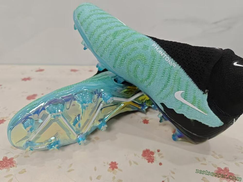 Nike Phantom GX Elite FG High-Tops Soccer Cleats - Blue/Black