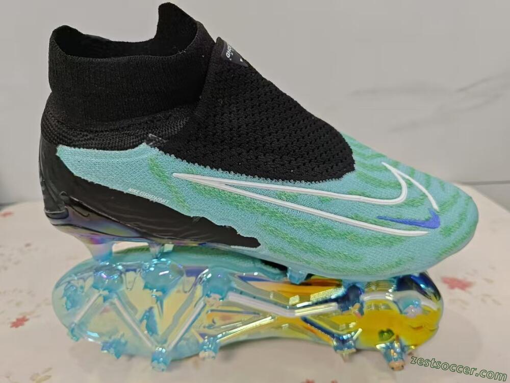 Nike Phantom GX Elite FG High-Tops Soccer Cleats - Blue/Black