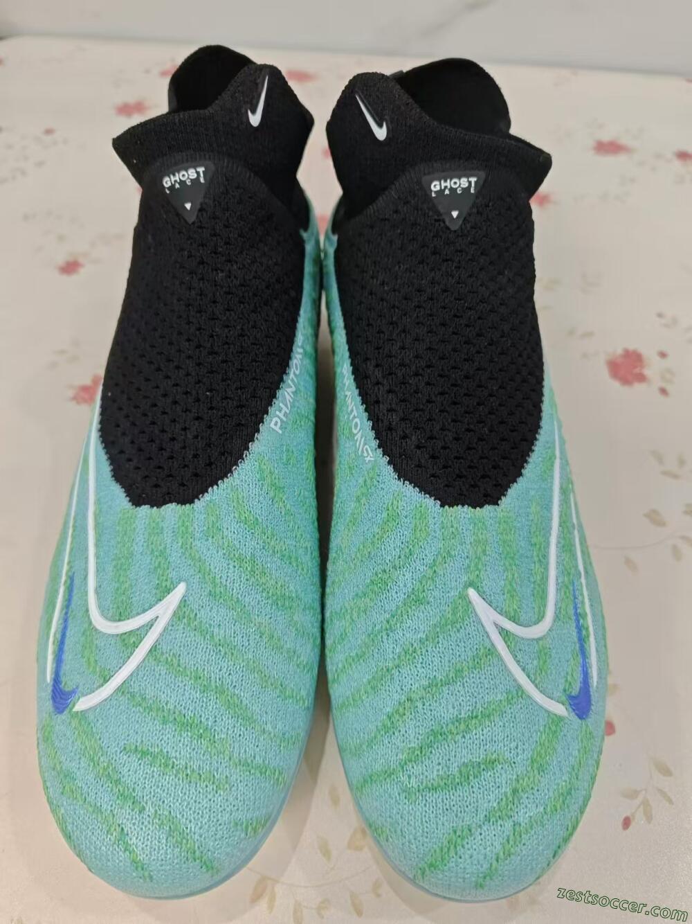 Nike Phantom GX Elite FG High-Tops Soccer Cleats - Blue/Black