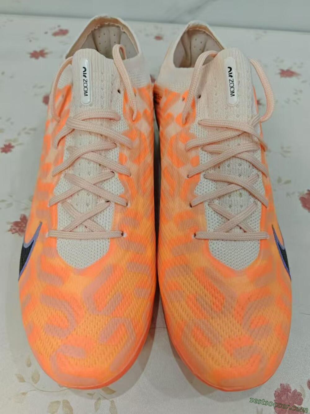 Nike Air Zoom Mercurial Vapor 15 Elite FG Low-Tops Soccer Cleats - Orange/Black/Purple