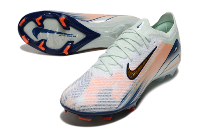 Nike Air Zoom Mercurial Vapor 16 Elite FG Low-Tops Soccer Cleats - White/Pink/Blue