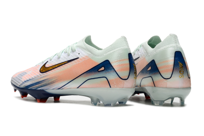 Nike Air Zoom Mercurial Vapor 16 Elite FG Low-Tops Soccer Cleats - White/Pink/Blue