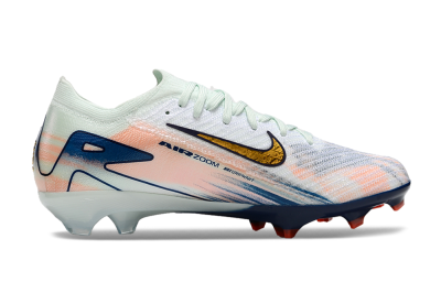 Nike Air Zoom Mercurial Vapor 16 Elite FG Low-Tops Soccer Cleats - White/Pink/Blue