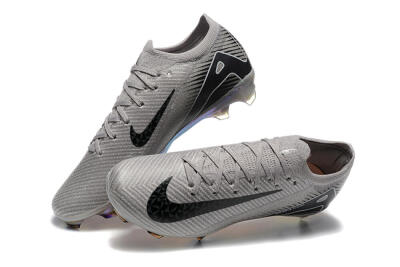 Nike Air Zoom Mercurial Vapor 16 Elite FG Low-Tops Soccer Cleats - Grey/Black/White/Gold