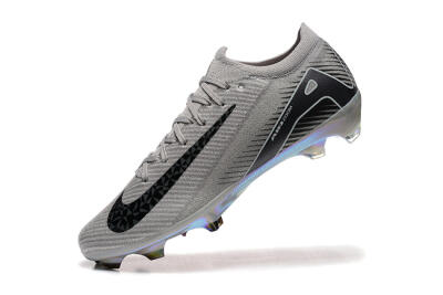 Nike Air Zoom Mercurial Vapor 16 Elite FG Low-Tops Soccer Cleats - Grey/Black/White/Gold
