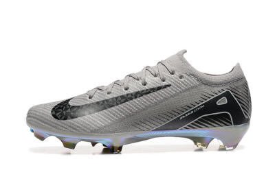 Nike Air Zoom Mercurial Vapor 16 Elite FG Low-Tops Soccer Cleats - Grey/Black/White/Gold
