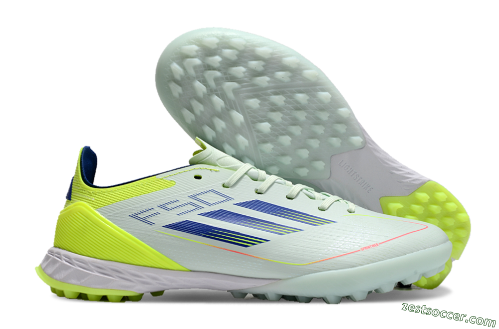 Adidas F50 Elite TF Low-Tops Soccer Shoes - Jade/Blue/Yellow 0