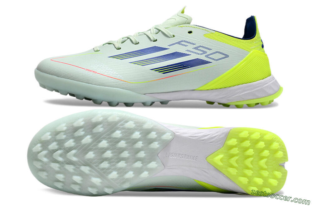 Adidas F50 Elite TF Low-Tops Soccer Shoes - Jade/Blue/Yellow 1