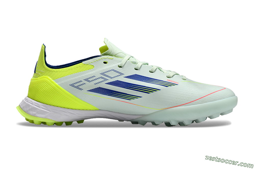 Adidas F50 Elite TF Low-Tops Soccer Shoes - Jade/Blue/Yellow 7
