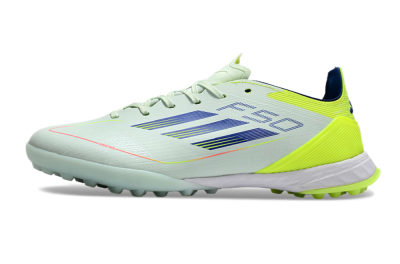 Adidas F50 Elite TF Low-Tops Soccer Shoes - Jade/Blue/Yellow