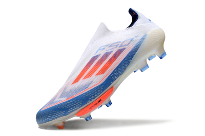 Adidas F50+ Lightstrike Pro Laceless FG Low-Tops Soccer Cleats - White/Red/Blue
