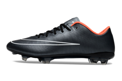 Nike Mercurial Vapor 10 FG Low-Tops Soccer Cleats - Black/White/Orange