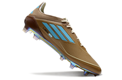 Adidas F50 Elite FG Low-Tops Soccer Cleats - Brown/White/Blue
