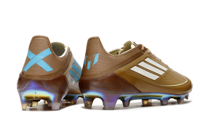 Adidas F50 Elite FG Low-Tops Soccer Cleats - Brown/White/Blue