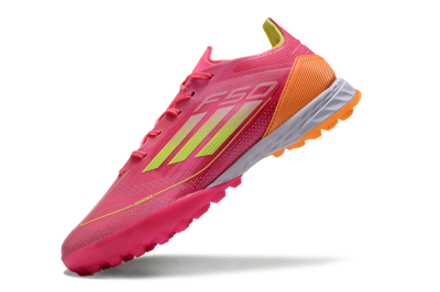 Adidas F50 Elite TF Low-Tops Soccer Shoes - Pink/Yellow/Orange