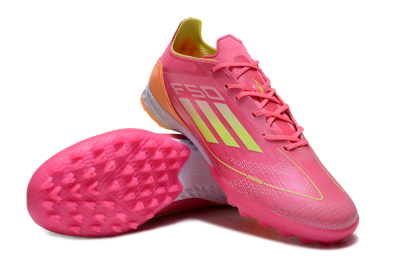 Adidas F50 Elite TF Low-Tops Soccer Shoes - Pink/Yellow/Orange