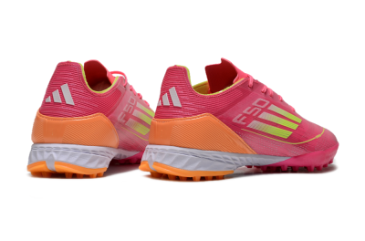 Adidas F50 Elite TF Low-Tops Soccer Shoes - Pink/Yellow/Orange