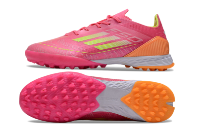 Adidas F50 Elite TF Low-Tops Soccer Shoes - Pink/Yellow/Orange