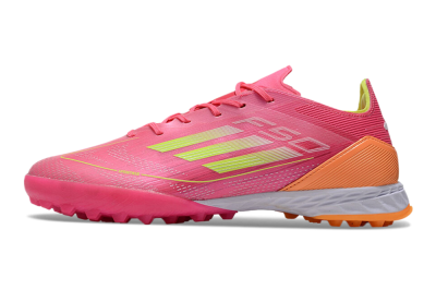 Adidas F50 Elite TF Low-Tops Soccer Shoes - Pink/Yellow/Orange