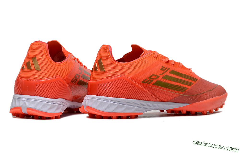 Adidas F50 Elite TF Low-Tops Soccer Shoes - Red/Gold/White 6