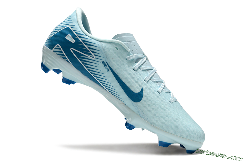 Nike Air Zoom Mercurial Vapor 16 Academy FG Low-Tops Soccer Cleats - Jade/Blue/White 4