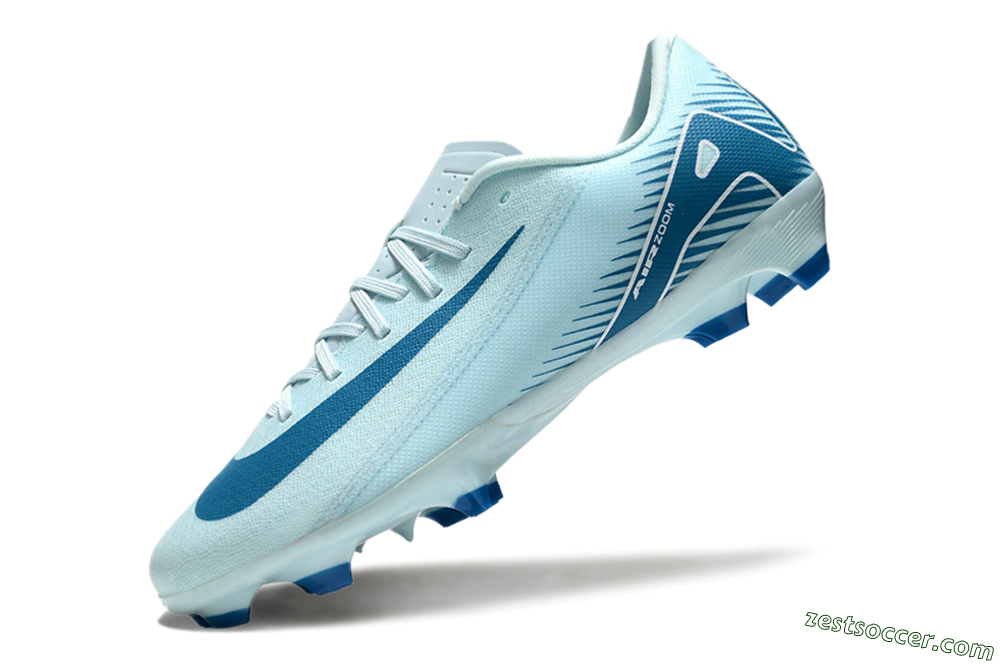 Nike Air Zoom Mercurial Vapor 16 Academy FG Low-Tops Soccer Cleats - Jade/Blue/White 5