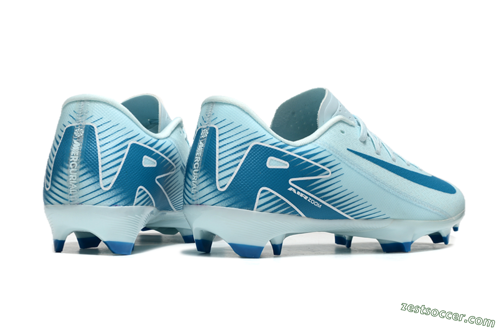 Nike Air Zoom Mercurial Vapor 16 Academy FG Low-Tops Soccer Cleats - Jade/Blue/White 6