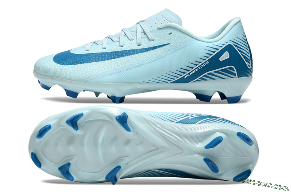 Nike Air Zoom Mercurial Vapor 16 Academy FG Low-Tops Soccer Cleats - Jade/Blue/White 1
