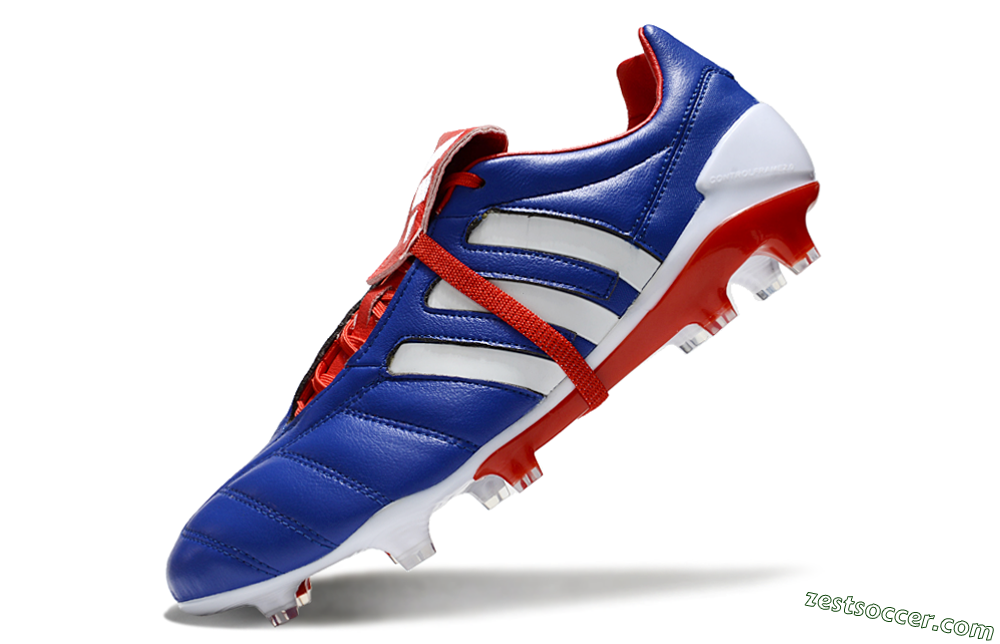Adidas Predator Mutator Mania Tormentor Tongue FG Low-Tops Soccer Cleats - Blue/White/Red 5