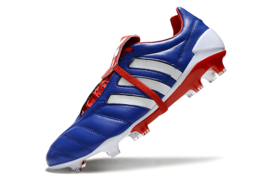 Adidas Predator Mutator Mania Tormentor Tongue FG Low-Tops Soccer Cleats - Blue/White/Red