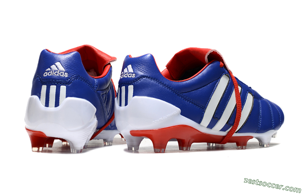 Adidas Predator Mutator Mania Tormentor Tongue FG Low-Tops Soccer Cleats - Blue/White/Red 6