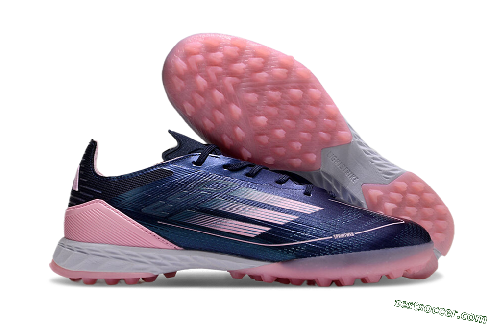 Adidas F50 Elite TF Low-Tops Soccer Shoes - Blue/Pink/White 0