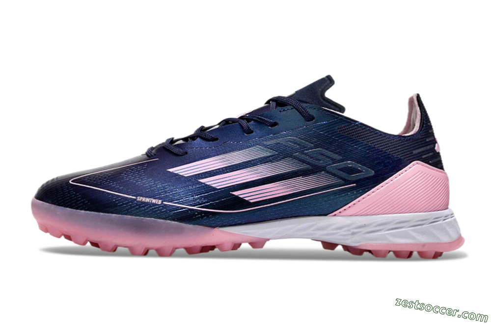 Adidas F50 Elite TF Low-Tops Soccer Shoes - Blue/Pink/White 2