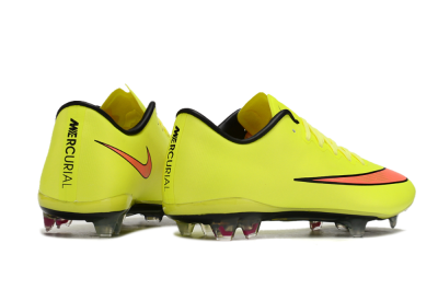 Nike Mercurial Vapor 10 FG Low-Tops Soccer Cleats - Yellow/Black/Red