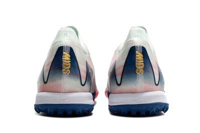 Nike Air Zoom Mercurial Vapor 16 Elite TF Low-Tops Soccer Shoes - White/Pink/Blue